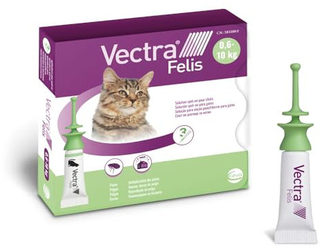 Vectra® Felis Solution Spot-on pour Chats - 3 pipettes