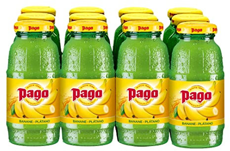 Zumos Pago - Néctar de Plátano a partir de zumo de plátano Pack 12 x 200ml Especialidades