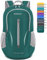 ZOMAKE Ultraleicht Faltbarer Rucksack Packbare Backpacks 25L,Kleiner Faltbar Wanderrucksack Wasserdicht für Damen Herren Outdoor Wandern(Dunkelgrün)