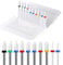 ERUIKA 10Pcs Ceramic Nail Drill Bits，3/32 Nail Drill Bits Set for Acrylic Gel Nails Professional Rotary Burrs Electric Manicure Pedicure Nail File Cuticle Remover Crystal Nail Extension