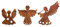 Badeko 3tlg. Set Engelskind Baumhänger Christbaumschmuck Edelrost Engel Weihnachten Rost Weihnachtsschmuck