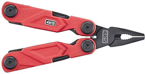 4K5 Tools Multifunktionswerkzeug MT 401 (inkl. Nylon-Holster, Multitool mit Zange / Schraubendreher / Flaschenöffner / Schere / Säge / Feile)