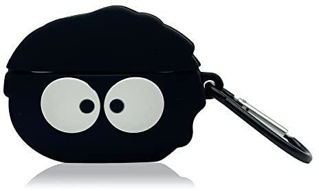 CellDesigns 3D-Cartoon-Gummi-Schutzhülle für AirPods Pro Ladecase (Rußkugel-Sprites)