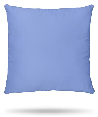Hans-Textil-Shop Komplettkissen Linon - Kopfkissen, Dekokissen, Couchkissen, Sofakissen (30x30 cm, Hellblau)