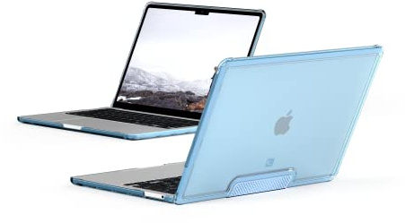 [U] by UAG Designed for MacBook Pro 13 Case 2020-2021 M1, 2022 M2 (A2289, A2251, A2338) Lucent Cerulean, Translucent Durable Lightweight Impact Resistant Laptop Protective Cover by URBAN ARMOR GEAR