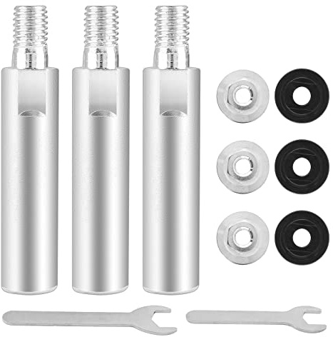 Kyuionty 3 Stück M10 Winkelschleifer-Verlängerungs-Verbindungsstange, 80 mm Winkelschleifer-Verlängerungswellen-Set, Poliermaschine, Adapterhebel für 100 Typen Winkelschleifer und Poliermaschine