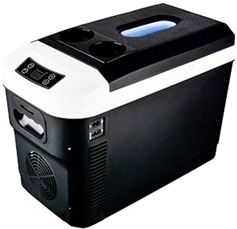 Samnuerly 12L/15L/20L/25L/35L Electric Cool Box for Car, Mini Car Refrigerator Cooler, Truck 24V/12V/220V Portable Fridge, Long Distance Driving Journeys and Camping,15L