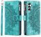 VEEMOS Coque pour Samsung Galaxy A14 5G Cuir PU Étui Portefeuille à Rabat Housse Flip Case avec Porte Cartes Etui de Protection - Vert