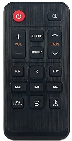VINABTY Replacement Remote Control Compatible with Samsung Soundbar HW-T400/XU HW-T400 HW-A40R HW-A40R/ZA HWA40R/ZA HWT400 HWA40R HWT400XU Sub AH81-11699A