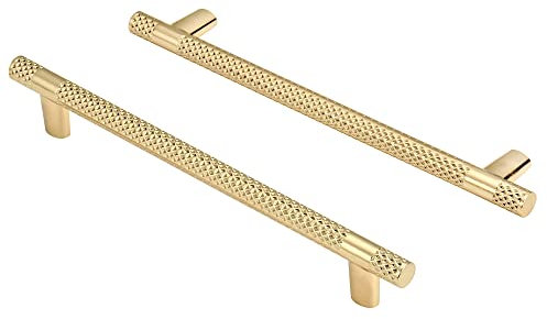 10 Stück Schrankgriffe Küchengriffe Gold 192mm lochabstand Gold Griffe für Küchenschränke Gold Möbelgriffe Edelstahl Griffe Küche Griffe Möbel Türgriffe Küche