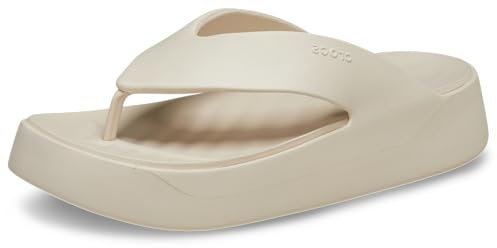 Crocs Femme Getaway Platform Flip Tongs, Stucco, 41/42 EU