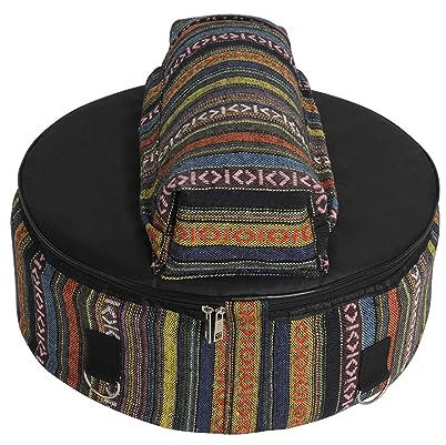 Snare Drum Case, Ethnic Style Oxford Cloth Thickened Double-Shoulder Drum Bag Snare Drum Bag Snare Drum Storage Bag for Protecting Drum Skin and Body