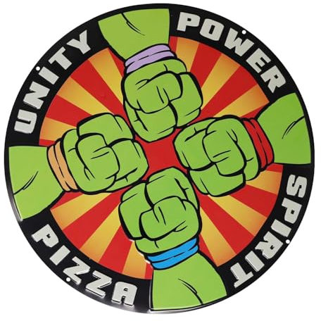 Blechschild Teenage Mutant Ninja Turtles Pizza Power