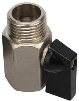 Aqxybgt 1/8 1/4 3/8 1/2 Gewinde Messing Kugelhahn BSP Stecker auf Buchse Luftkompressorventile Wasser Gas Öl Absperrventil(1/2)
