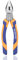 WISEPRO Kombizange, 180 mm, Multifunktionszange mit Drahtschneiden/Crimpen/Drahtverdrehen und Schraubenausdreher; 15,2 cm, 17,8 cm, 20,3 cm, Lineman Zange (60CRV Chrom-Vanadium-Stahl) (17,8 cm)