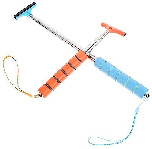 CALLARON 2stücke Teilig Ausziehbarer Auto Rückspiegel Wischer Mit Ergonomischem Griff Praktisches Scheibenwischer Werkzeug Zur Glasreinigung Leichtes Platzsparendes Design Für Klare Sicht u