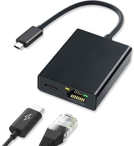 ARCELI Micro USB auf Ethernet Adapter für Fire TV Stick Tragbarer Netzwerkadapter USB auf RJ45 Ethernet 100 Mbps Adapter LAN Adapter Kompatibel mit fire tv Stick LAN Adapter (2 Stück)