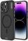 YOUNGKIT für iPhone 14 Pro hülle | Kompatibel mit MagSafe | Miltärisch stoßfest Hart Transluzent-matt zurück handyhülle & Magnetische Handyhülle für iPhone 14 Pro Titanium - Mattes Schwarz1