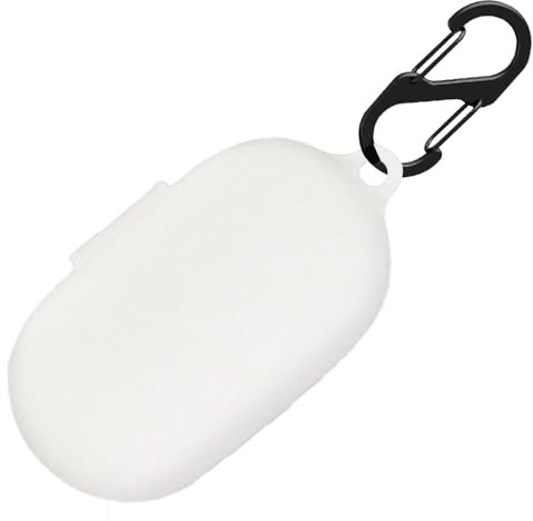 Silikon Hülle für JBL Soundgear Sense Tasche, Stoßfeste Schutzhülle und Haut Protective Case Cover für JBL Soundgear Sense with Keychain (Weiß)