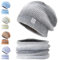 Eachans Winterstrickmütze, Wintermütze Strickmütze mit Loopschal Damen Warme Mütze Beanie Herbst Winter Schal und Mütze Set 56-60CM