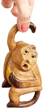 Affenflöte, Massivholz, Geschenk für Schlagzeug, Holzbläser