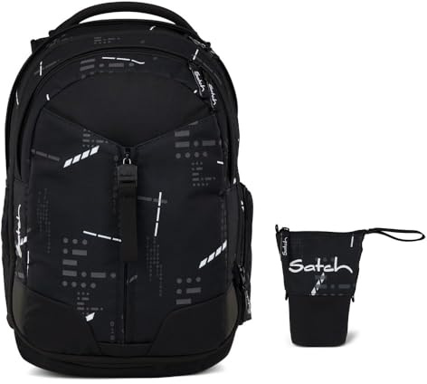 Satch Match Schulrucksack Set 2tlg. inkl. Pencil Slider (Ninja Matrix)