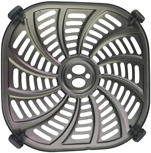 Zhanhai Vassoio per Piastre Fritte ad Aria, Vassoio di Ricambio per Accessori Friggitrice ad Aria con Protezioni di Sicurezza agli Angoli, 22,6 * 22,6 cm/ 24,4 * 24,4 cm (24,4 * 24,4 CM)