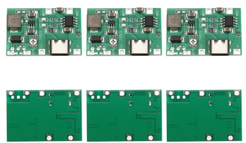 sourcing map 10Pcs Charging Module Type-C USB 4.2V 1A 18650 Lithium Battery Charger Module Charging Board, Green
