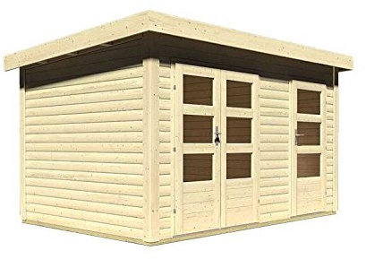 Karibu Woodfeeling Gartenhaus Schönbuch 1 40 mm 2-Raum-Haus