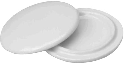 2 Pieces Reusable Mug Lids for Ceramic Mugs, 11 Ounce White Ceramic Cup Lid, Drink Cover for Outdoors, Cup Cover to Keep Warm, Fits Mug with Outside Diameter 3.25 Inch, Best for Hot and Cold Beverage
