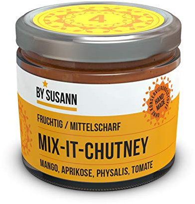 BY SUSANN - 04 MIX-IT-CHUTNEY im Glas (1 x 150 g), Geschmackserlebnisse mit intensiven und natürlichen Aromen, fruchtig, mittelscharf