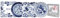 TOKYO design studio Flora Japonica 4 Assiettes Bleu-Blanc, Ø 20,6 cm, Hauteur env. 2,2 cm, Porcelaine Japonaise, décor Floral Japonais, Emballage Cadeau Inclus