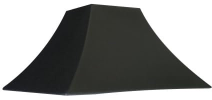 Lampenschirm Groß 45 cm Leinen Farbe Schwarz