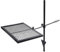 Lineslife Griglia girevole per fuoco, regolabile in acciaio resistente, con borsa per il trasporto per barbecue all'aperto, campeggio, colore nero, rettangolare