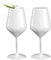 DoimoFlair Lot de 2 verres à vin en plastique incassable Blanc 47 cl