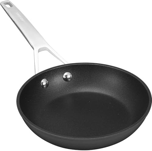 MSMK Große Bratpfanne mit Antihaftbeschichtung, 31,8 cm, kühlbleibender Stahlgriff, antihaftbeschichtet, auch antihaftbeschichtet, kratzfest, hitzebeständig, leicht zu reinigen, Bratpfanne zum Kochen