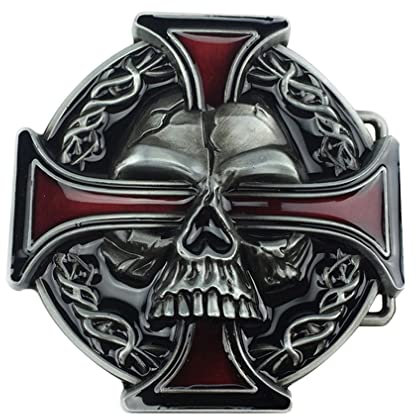 通用 Lkmy Herren-Gürtelschnalle, 3D-Totenkopf-Lokomotive,Motorrad-Gürtelschnalle, Western-Cowboy-Todes-Skelett, Vintage-Adler-Gürtelschnalle,Jeans-Accessoire für Männer Frauen Vatertag, Weihnachten