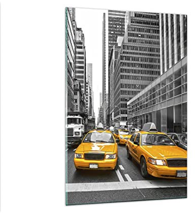 Bilder auf Glas 80x120 cm Wandbild Glasdruck Architektur Schwarz-Weiß 2695