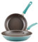 Rachael Ray Cook + Create Bratpfannen-Set, antihaftbeschichtet, 24,6 cm und 29,5 cm, Agave Blue
