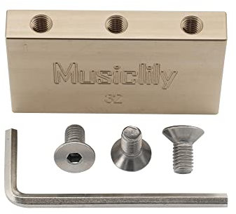 Musiclily Ultra 32mm Blocco Tremolo in Ottone Solido per Ponte Floyd Rose Locking Tremolo Chitarra Elettrica