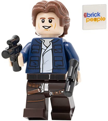 Lego Star Wars: Han Solo Minifigure with Wavy Hair and Twin Pistols - from Slave One 20th Anniversary Set (75243)