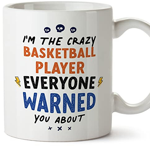 MUGFFINS Basketball Player Mug - in English - Everyone Warned You About - Funny Gift for Colleagues - Ceramic 11oz Mug