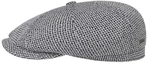 Stetson Hatteras Cotton Jersey Flatcap Zweifarbig Unisex 100% Baumwolle UV-Schutz 40+ Made in EU Frühjahr Sommer