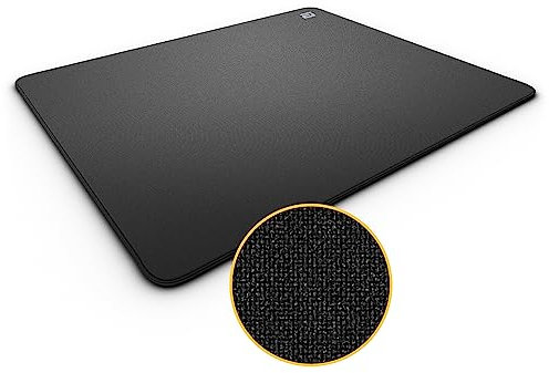 ENDGAME GEAR EM-C Serie L Mauspad, FPS Gaming-Oberfläche, Eingefasste Kanten, Gewebte Stoffoberfläche, Japanische Poron-Basis, 490mm x 410mm x 3mm, Schwarz