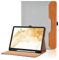 Funda para Samsung Galaxy Tab S8+ Plus 2022/Tab S7 FE 2021/Tab S7+Plus 2020 12.4 PU Leather Ángulos Ajustables Tablet Case Incorporado para S Pen con Bolsillo y Reposo/Activación - Gris