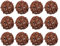 sourcing map 20 Stück Rattan Deko Dekokugel Rattankugeln, 3 mm Korbweide Rattan Kugeln Wicker Ball Wellensittich Spielzeug Vogelspielzeug für Vasenfüller Hochzeit, Braun