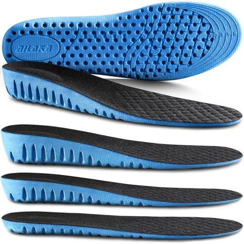 Ailaka Einlagen Erhöhung für Damen Herren, Schuhsohle Einlage Erhöhung Bienenwaben Schockabsorbierende schuheinlagen, Ersatz-Voll-Länge Sportschuhe Höhensteigerung Einlagen