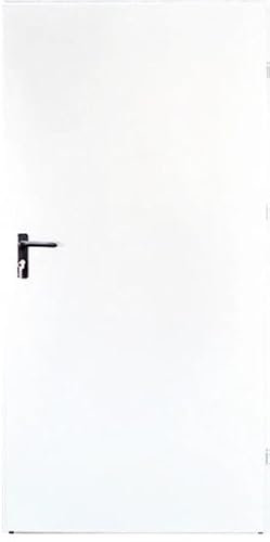 Stahl-Außentüren, Garagentür Mehrzwecktür Kellertür, Türen für Wirtschaftsräume (90-990 x 2070 mm Rechts weiß RAL 9016)