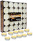 Artisoul® 50 Bougies Blanc 4,5 Heures de Combustion, Mini Bougie Chauffe Plat Sans Odeur et Sans Fumée, Sans Pollution Petite Bougie pour Spa Relaxant Mariage Party Table de Réception Décoration