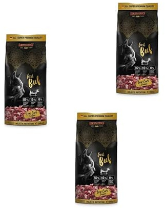 Leonardo Fresh Beef & Poultry Low Carb Formula | 3er Pack | 3 x 250 g | Alleinfuttermittel für ausgewachsene Katzen | Kann dabei helfen den pH-Wert des Harns zu optimieren